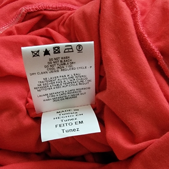 NWT Authentic Alexander Mcqueen McQ Red Dress w Black Belt Size Large - Picture 7 of 7